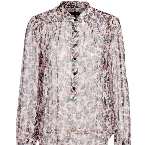 Susan Silk Long-Sleeve Floral Blouse from rag & bone - Picture 5 of 11